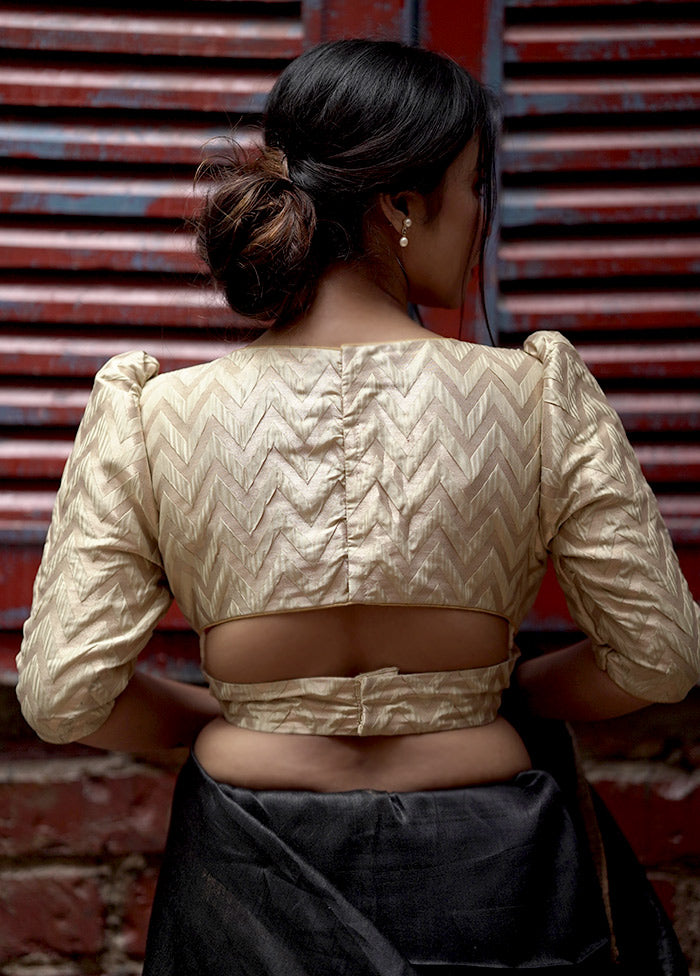 Cream Brocade Designer Blouse