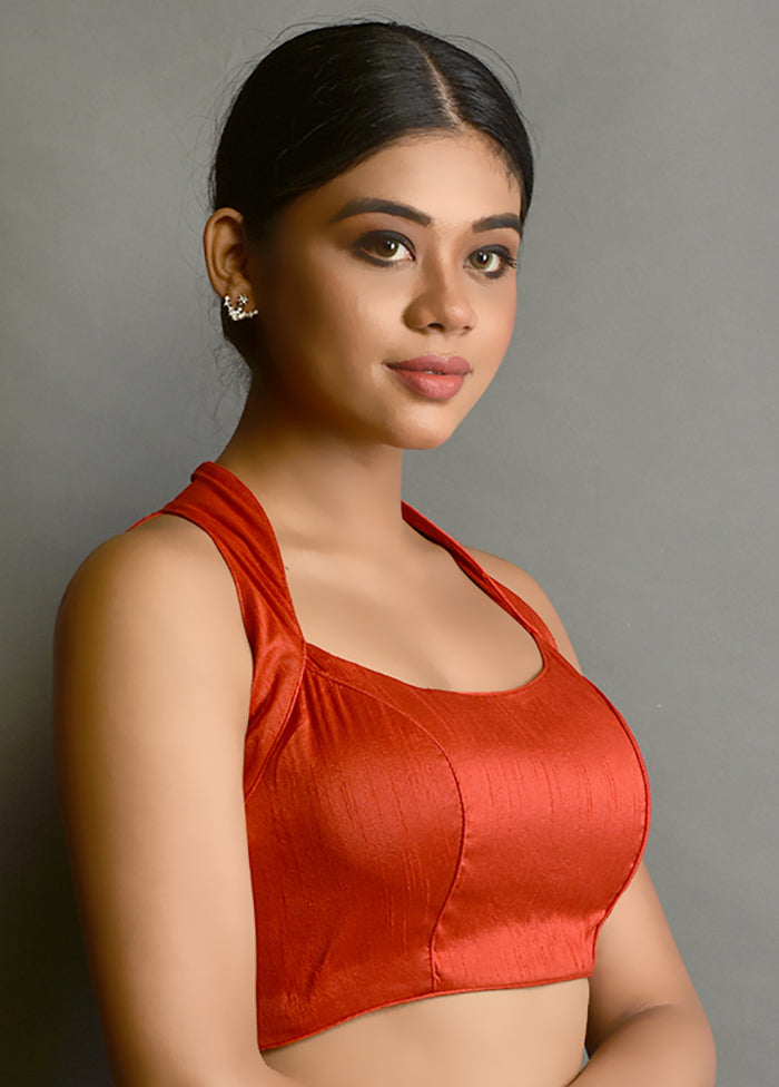 Red Silk Designer Blouse - Indian Silk House Agencies