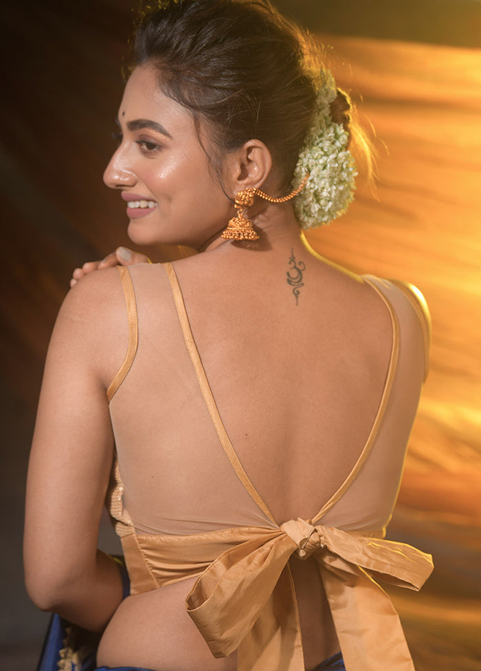 Gold Sequin Designer Blouse - Indian Silk House Agencies