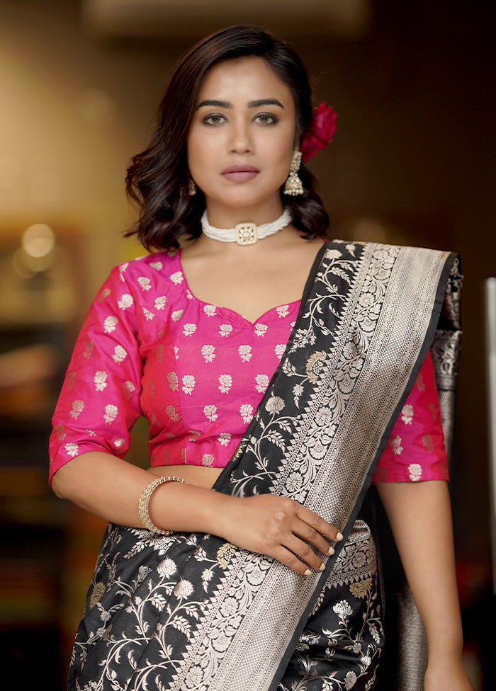 Pink Brocade Designer Blouse - Indian Silk House Agencies
