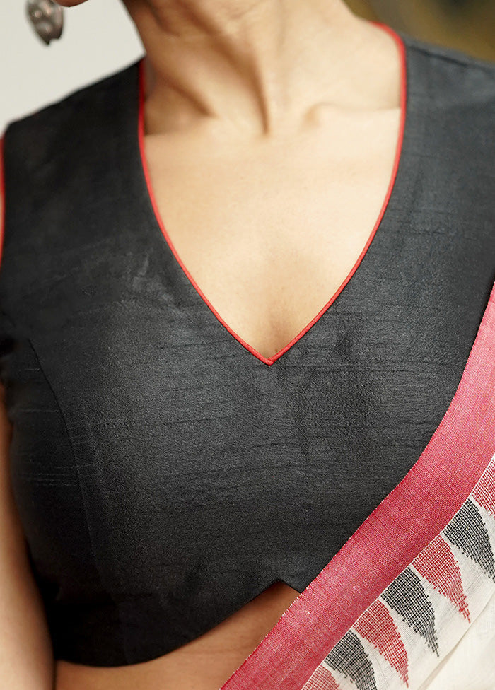 Black Dupion Silk Designer Blouse