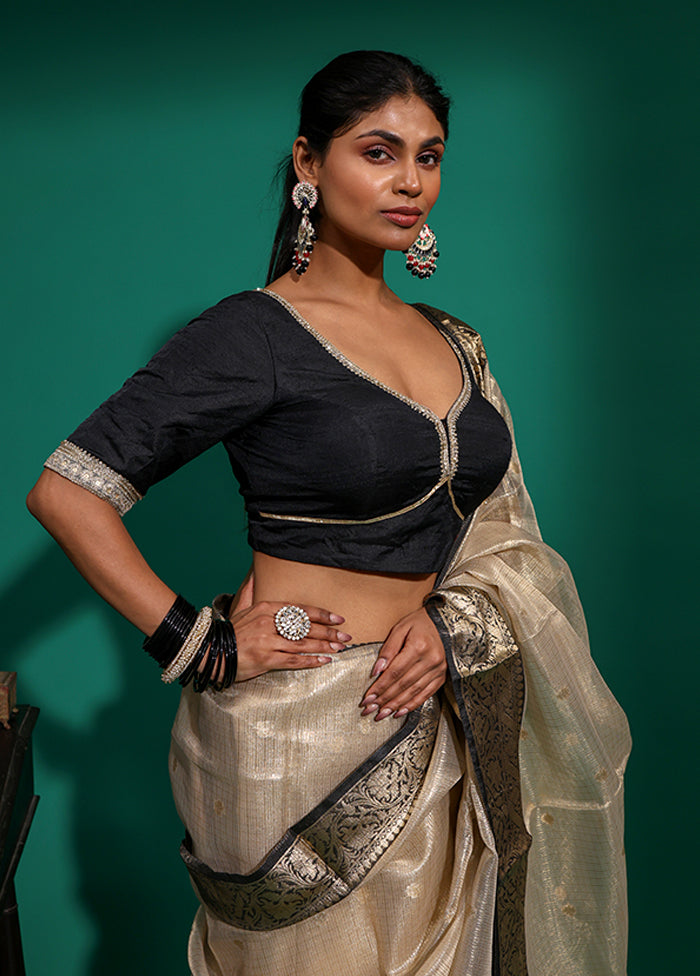 Black Sweetheart Neck Designer Blouse