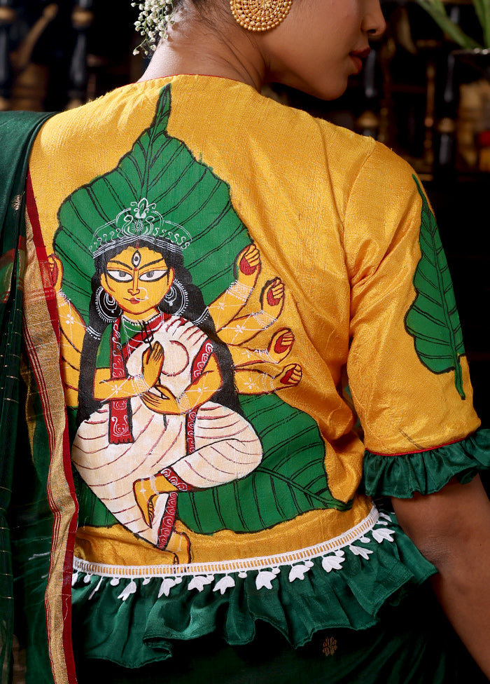Yellow Designer Designer Blouse