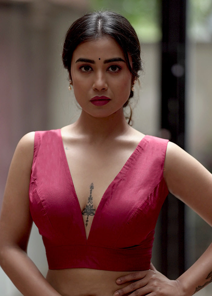 Maroon Silk Designer Blouse - Indian Silk House Agencies
