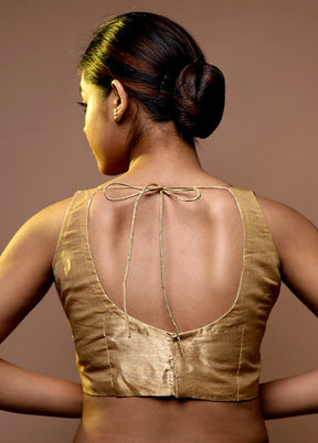 Golden Tissue Designer Blouse - Indian Silk House Agencies