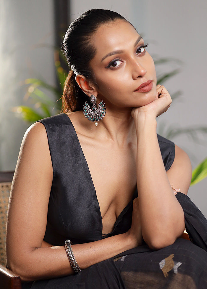 Black Silk Designer Blouse