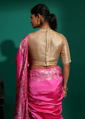 Gold  High Neck Designer Blouse