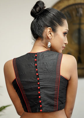 Black Dupion Silk Designer Blouse