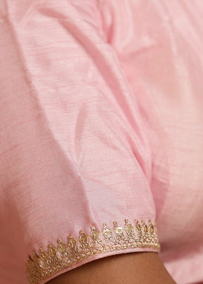 Pink Dola Silk Designer Blouse