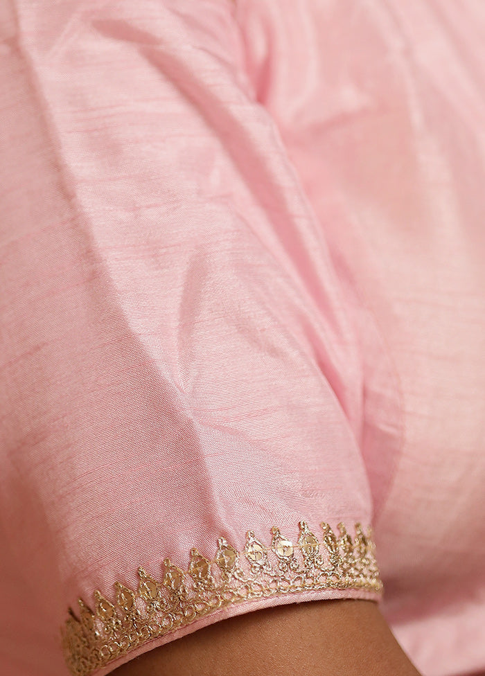Pink Dola Silk Designer Blouse