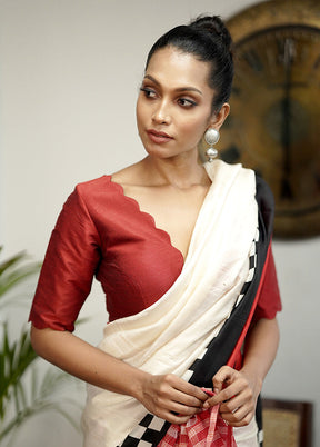 Maroon Dupion Silk Designer Blouse