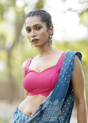 Rani Pink Dupion Silk Designer Blouse