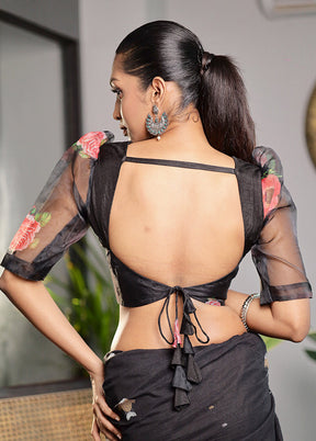 Black Organza Designer Blouse