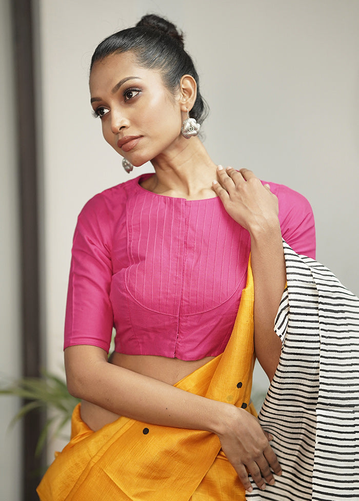 Rani Pink Cotton Silk Designer Blouse