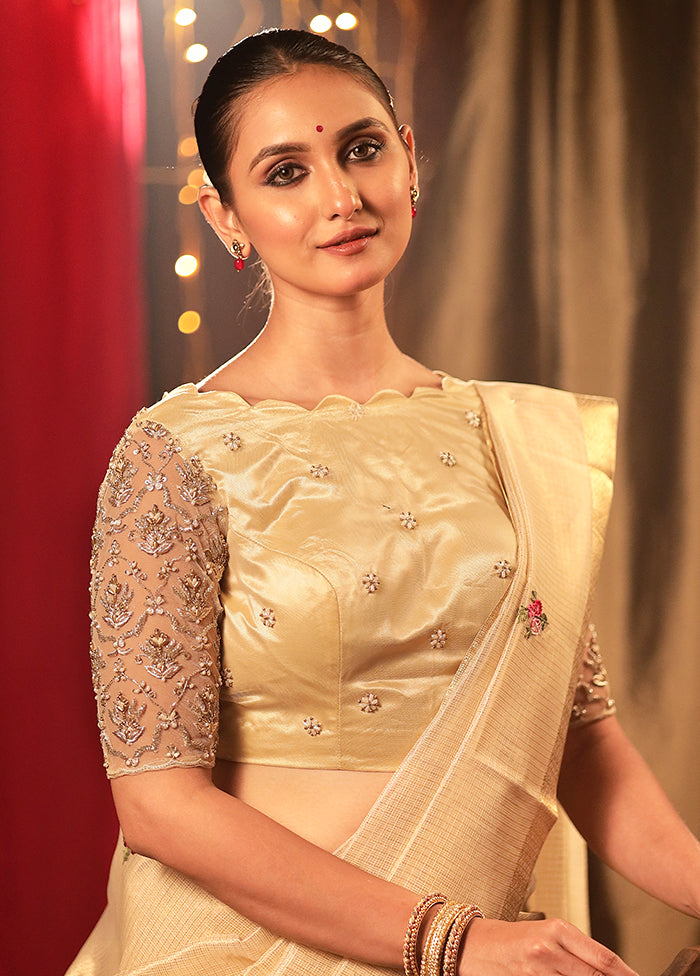 Gold Net Designer Blouse