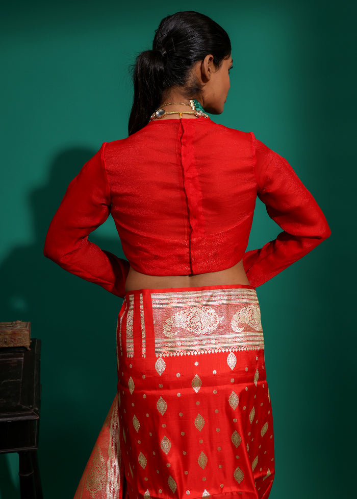 Red Designer Designer Blouse