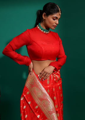 Red Designer Designer Blouse