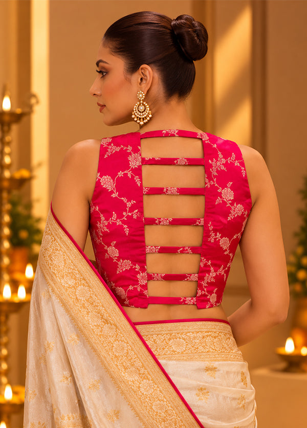 Rani Pink Designer Neck Designer Blouse